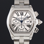 [최고급형 7750] Extra-Large Cartier Roadster Chronograph Watch, Steel Ref: W62020X6 - 로드스터 크로노그래프 스틸  XL사이즈 - ct136