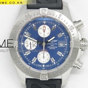 [7750 MOVE] BREITLING Skyland Avenger SS Blue  - 브라이틀링 스카이랜드 어벤져 스텐레스스틸 - BRE091