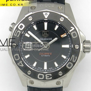 [2824 MOVE] TAG HEUER AQUARACER 500M Calibre 5 Automatic Black-태그호이어 아쿠아레이서 500M 칼리버 5 오토매틱 블랙-th89