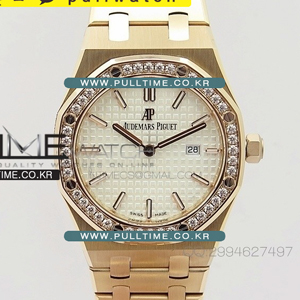 [Ronda quartz] AUDEMARS PIGUET Royal Oak 33mm 15000 RG Lady JF 1:1 Best Edition - 오데마 피게 로얄오크 15000 1:1 베스트 에디션 33mm 여성용 - ap287