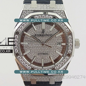 [MIYOTA 3120] AUDEMARS PIGUET Royal Oak 41mm 15402 Full Paved Diamonds JF 1:1 Best Edition - 오데마 피게 로얄오크 다이아몬드 1:1 베스트 에디션 41mm - ap311