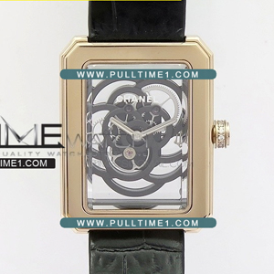 [Ronda quartz] Chanel Premiere RG Camellia Skeleton - 샤넬 프리미에르 크미리아 - NEL067