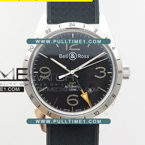 [2836 MOVE] Bell & Ross Vintage BR123 SS GMT - 벨앤로스 빈티지 지엠티 - BRS084