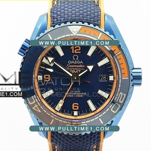 [8906 MOVE] Omega Seamaster Planet Ocean 45mm GMT Blue DLC  1:1 Best Edition - 오메가 씨마스터 플래닛 오션 지엠티 - OM383