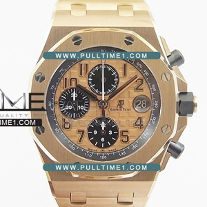 [3126 MOVE] Audemars Piguet Royal Oak Offshore 2014 Gold Theme 42mm RG V2 JF 1:1 Best - 오데마 피게 로얄 오크 오프쇼어 베스트에디션 - AP373