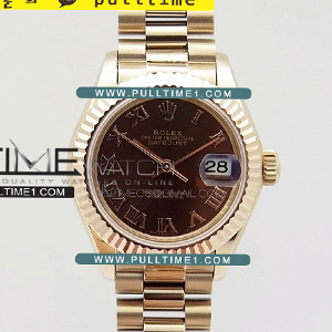 [SWISS ETA 2671] Rolex DateJust 28mm Ladies RG bp Best Edition - 롤렉스 데이져스트 여성용 - RL1043