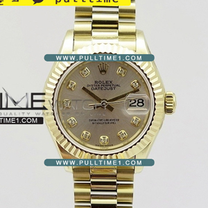 [SWISS ETA 2671] Rolex DateJust 28mm Ladies YG bp Best Edition - 롤렉스 데이져스트 여성용 - RL1044