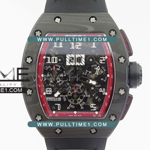 [7750 MOVE] Richard Mille RM011 Carbon Case Chronograph KV Best Edition - 리차드밀러 포지드 카본 크르노그래프 - RIC156