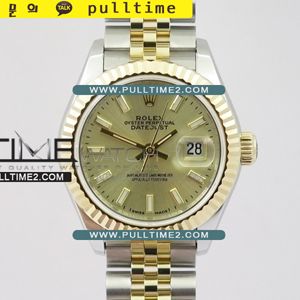 [SWISS ETA 2671] Rolex DateJust 28mm Ladies Wrapped SS/YG TW 1:1 Best Edition - 롤렉스 데이져스트 포금 여성용 - RL1152