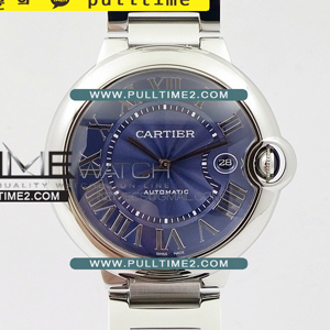 [Asian 2892] Cartier Ballon Bleu 42mm SS AF 1:1 Best Edition - 까르띠에 발롱블루 베스트 에디션 - CT444