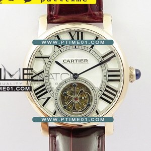 [SEGULL TOURBILON] Rotonde de Cartier Flying Tourbillon RG BL Best Edition - 까르띠에 로통드 투어빌론 베스트 에디션 - CT480