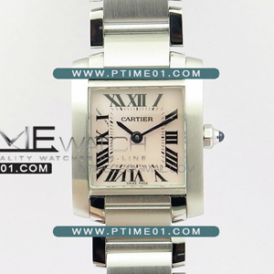 [RONDA QUARTZ] Cartier Tank Francaise Ladies Small SS K11 1:1 Best Edition - 까르띠에 탱크 프랑세즈 베스트 에디션 - CT481