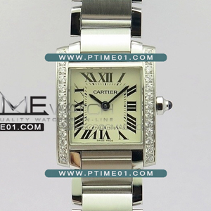 [RONDA QUARTZ] Cartier Tank Francaise Ladies Small SS K11  1:1 Best Edition - 까르띠에 탱크 프랑세즈 베스트 에디션 - CT482