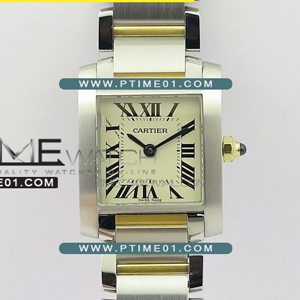 [RONDA QUARTZ] Cartier Tank Francaise Ladies Small SS/YG K11 1:1 Best Edition - 까르띠에 탱크 프랑세즈 베스트 에디션 - CT483