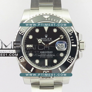 [3135 MOVE] Rolex Submariner 116610 LN SS  904L Nail 1:1 Best Edition - 롤렉스 서브마리너 블랙 베스트에디션 - RL1273