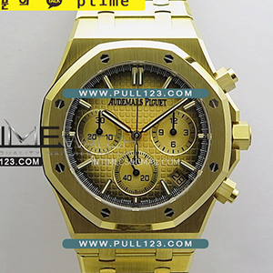 [4401 MOVE] Audemars Piguet Royal Oak Chrono 26240 YG Gain Weight V2 DDF 1:1 Best Edition - 오데마피게 로얄오크 크르노 그래프 베스트에디션