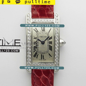 [RONDA QUARTZ] Cartier Tank Americaine Watch 19mm K11 Best Edition - 까르띠에 탱크 아메리칸 워치 여성용 베스트 에디션