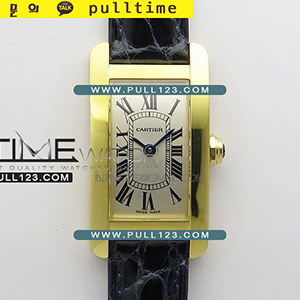 [RONDA QUARTZ] Cartier Tank Americaine Watch 19mm YG K11 Best Edition - 까르띠에 탱크 아메리칸 워치 여성용 베스트 에디션