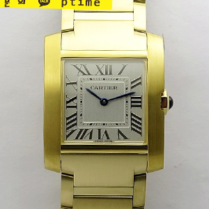 [RONDA QUARTZ] Cartier Tank Francaise Ladies Medium 27mm YG K11 1:1 Best Edition - 까르띠에 탱크 프랑세즈 베스트 에디션