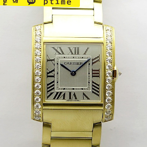 [RONDA QUARTZ] Cartier Tank Francaise Ladies Medium 27mm YG K11 1:1 Best Edition - 까르띠에 탱크 프랑세즈 베스트 에디션