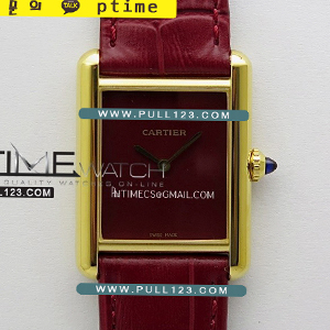 [RONDA QUARTZ] Cartier Tank Must YG Large 25.5mm SS K11 1:1 Best Edition - 까르띠에 탱크 머스트 베스트 에디션