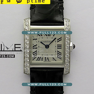 [RONDA QUARTZ] Cartier Tank Francaise Ladies Small 21.2mm SS V2 K11 1:1 Best Edition - 까르띠에 탱크 프랑세즈 스몰 베스트 에디션