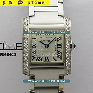 [RONDA QUARTZ] Cartier Tank Francaise Ladies Small 21.2mm SS V2 K11 1:1 Best Edition - 까르띠에 탱크 프랑세즈 스몰 베스트 에디션