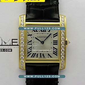 [RONDA QUARTZ] Cartier Tank Francaise Ladies Medium 27mm YG V2 K11 1:1 Best Edition - 까르띠에 탱크 프랑세즈 미듐 옐로우골드 베스트 에디션