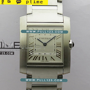 [RONDA QUARTZ] Cartier Tank Francaise Ladies Medium 27mm SS V2 K11 1:1 Best Edition - 까르띠에 탱크 프랑세즈 미듐 베스트 에디션