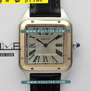 [Ronda quartz] Cartier Santos de Dumon Large 31.4mm SS/RG F1 1:1 Best Edition - 까르띠에 산토스 뒤몽 투톤콤비 라지 남성용 베스트 에디션