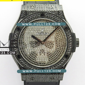 [HB1112 MOVE] Hublot Classic Fusion DLC/Diamond Automatic WW Best Edition - 위블로 클래식퓨전 다이아몬드 스컬 오토매틱 베스트에디션