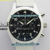 [Super Clone 69385] IWC Pilot Chrono IW389105 Real White Ceramic APSF 1:1 Best Edition - 아이더블유씨 파일럿 크르노 베스트에디션