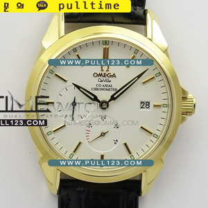 [2824 MOVE] Omega De Ville Prestige Real Power Reserve 38.7mm YG TW 1:1 Best Edition - 오메가 드빌 프리스티지 베스트 에디션