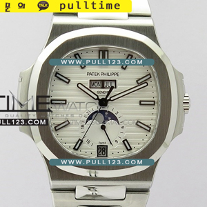 [PP324SC] Patek Philippe Nautilus Moonphase 5726/1A-014 SS PF 1:1 Best Edition - 파텍필립 노틸러스 문페이즈 베스트에디션