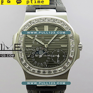 [Caliber 240] Patek Philippe Nautilus 5722G SS/T Diamonds PP 1:1 Best Edition MD - 파텍필립 노틸러스 문페이즈 베스트에디션