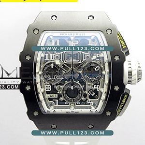 [7750 MOVE] Richard Mille RM011 Titanium Case Ceramic Bezel Chronograph KU Best Edition - 리차드밀러 포지드 카본 크르노그래프