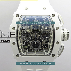 [7750 MOVE] Richard Mille RM011 Titanium Case Ceramic Bezel Chronograph KU Best Edition - 리차드밀러 포지드 카본 크르노그래프