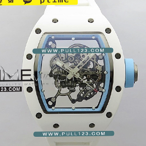 [RMUL2 MOVE] Richard Mille RM055 Real Ceramic Case V3 BBR 1:1 Best Edition - 리차드 밀레 리얼 세라믹 스켈레톤