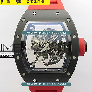 [RMUL2 MOVE] Richard Mille RM055 Real Ceramic Case V3 BBR 1:1 Best Edition - 리차드 밀레 리얼 세라믹 스켈레톤