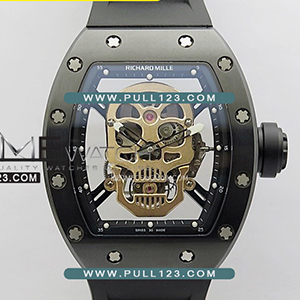 [Seagull tourbillon] Richard Mille RM052 Skull Black Ceramic Real Tourbillon YS 1:1 Best Edition - 리차드 밀레 RM052 스컬 세라믹 베스트에디션