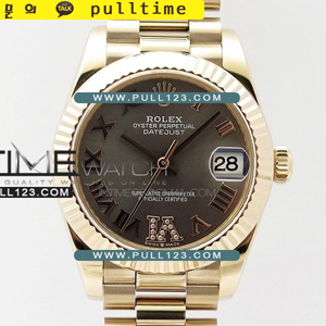 [무브선택] Rolex DateJust 31mm 278275 Ladies RG bp Best Edition - 로렉스 데이져스트 로즈골드 오토매틱 여성용 베스트에디션 쥬빌레베젤 그레이다이얼 로마숫자인덱스