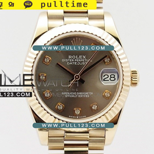 [무브선택] Rolex DateJust 31mm 278275 Ladies RG bp Best Edition - 로렉스 데이져스트 로즈골드 오토매틱 여성용 베스트에디션 쥬빌레베젤 그레이다이얼 다이아몬드덱스