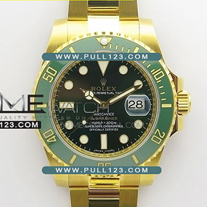 [2836 MOVE] Rolex Submariner 116613 LV 18K Wrapped gold YG VR 1:1 Best Edition - 롤렉스 서브마리너 그린 옐로우골드 포금 베스트에디션