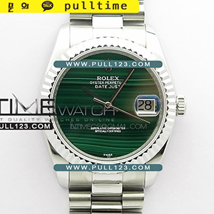 [2824 MOVE] Rolex DateJust 36mm SS Malachite Dial EDF Best Edition - 롤렉스 데이져스트 스테인레스 스틸 오토매틱 베스트에디션