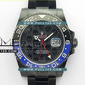 [3186 MOVE] Rolex GMT-Master II 116710 DLC Black/Blue L 1:1 Best Edition - 롤렉스 지엠티 마스터 II 116710 베스트 에디션