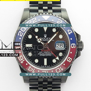 [3186 MOVE] Rolex GMT-Master II DLC Red/Blue GS 1:1 Best Edition - 롤렉스 지엠티 마스터 II 베스트 에디션