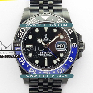 [3186 MOVE] Rolex GMT-Master II DLC Black/Blue GS 1:1 Best Edition - 롤렉스 지엠티 마스터 II 베스트 에디션