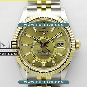 [9001 MOVE] Rolex Sky-Dweller 326933 904L SS/YG NOOB 1:1 Best Edition - 롤렉스 스카이 드웰러 베스트 에디션