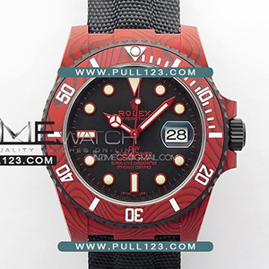 [3135 MOVE] Rolex Submariner DIW Red Carbon Bezel VS 1:1 Best Edition - 롤렉스 서브마리너 카본 베스트 에디션