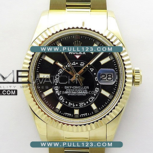 [9001 MOVE] Rolex Sky-Dweller 326938 904L YG NOOB 1:1 Best Edition - 롤렉스 스카이 드웰러 베스트 에디션